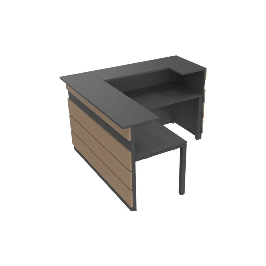 Balc�o de Recep��o em L 4 R�guas Decorativas