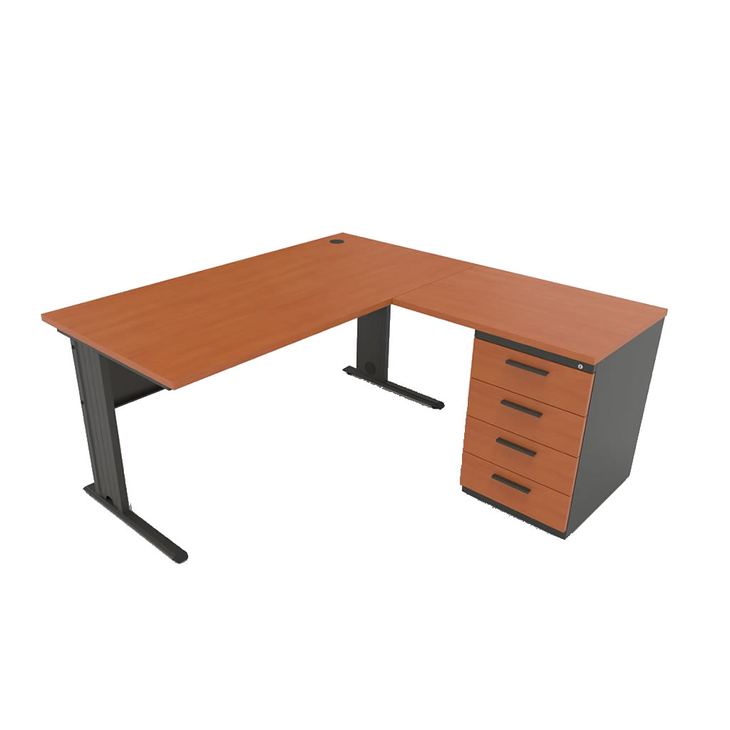 Secret�ria S.L.Pus em L com Bloco Lateral